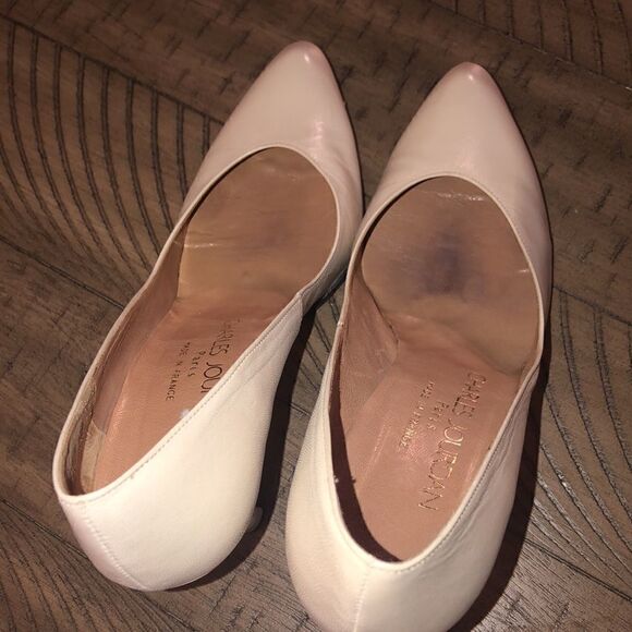 Charles Jordan Leather Semi Point Pumps Made in France 🇫🇷 4” heel SEXY! - Picture 4 of 17